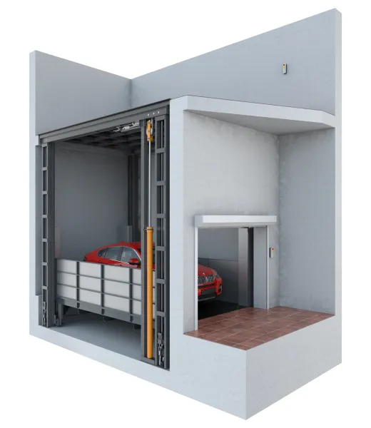 Автомобильный подъемник с крышей Фото в Красноярске